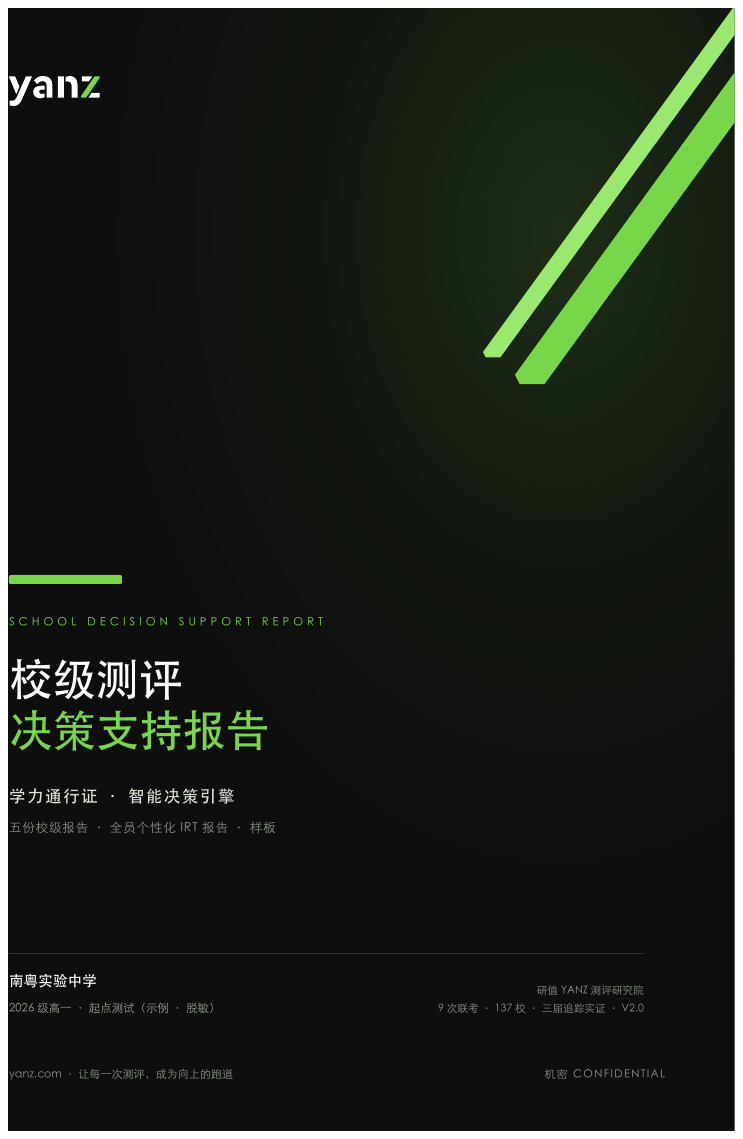 校级报告封面